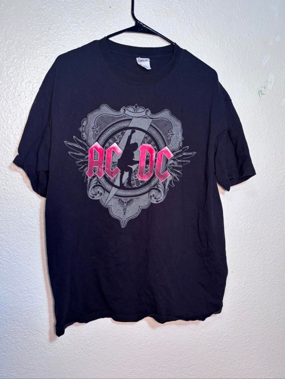 AC/DC Black Graphic Band Tee - Classic Rock Shirt